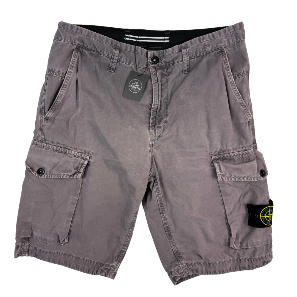 Pantalón Cargo Corto Stone Island gris - talla W/31