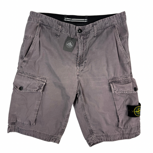 Pantalón Cargo Corto Stone Island gris - talla W/31