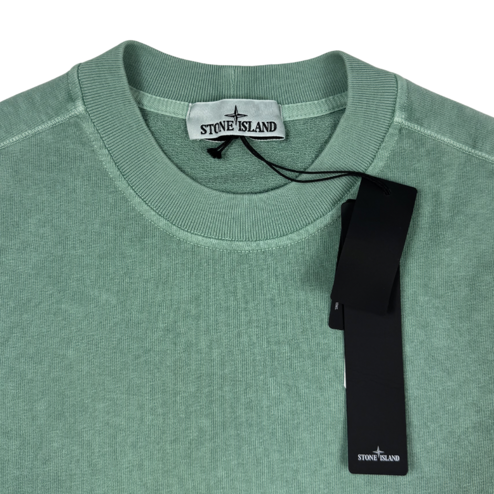 Sudadera cuello redondo Stone Island verde menta - talla M/2XL