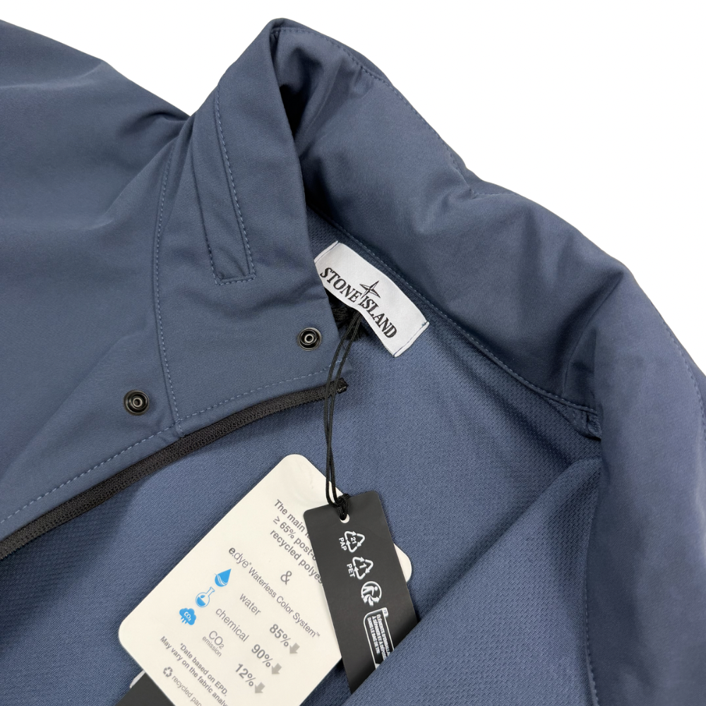 Chaqueta Stone Island Light Soft Shell - R e.dye Technology in Recycled  Polyester azul  - talla 2XL