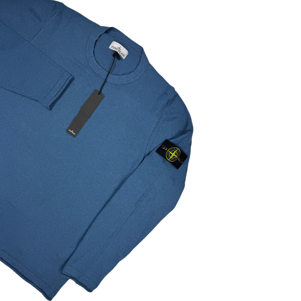 Jersey Stone Island cuello redondo azul - talla 2XL