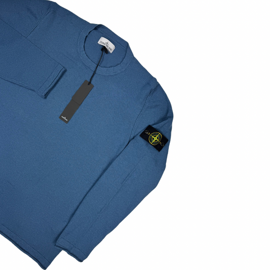 Jersey Stone Island cuello redondo azul - talla 2XL