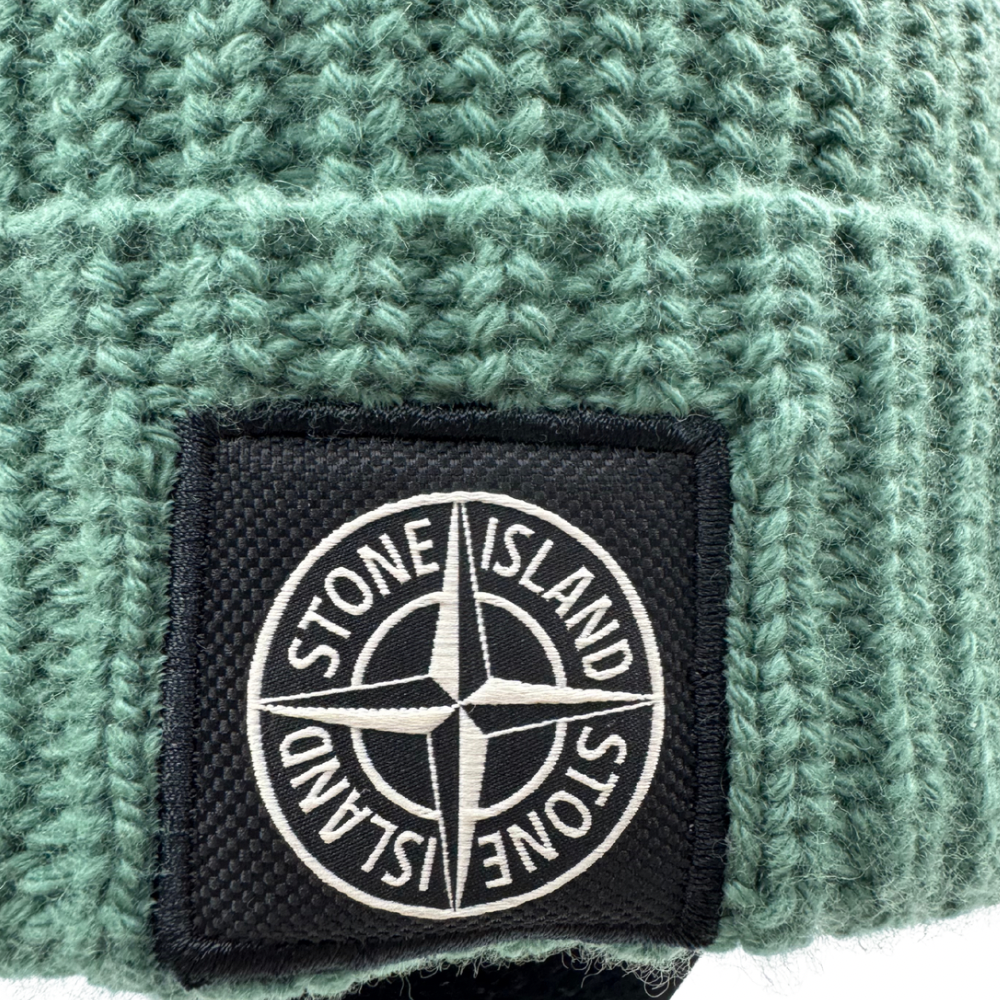 Gorro de lana Stone Island Verde menta - talla UNI
