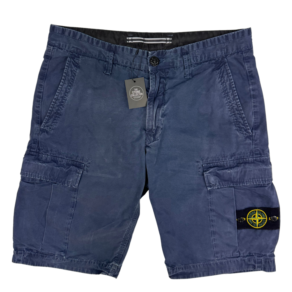 Pantalón Cargo Corto Stone Island azul marino - talla W/31