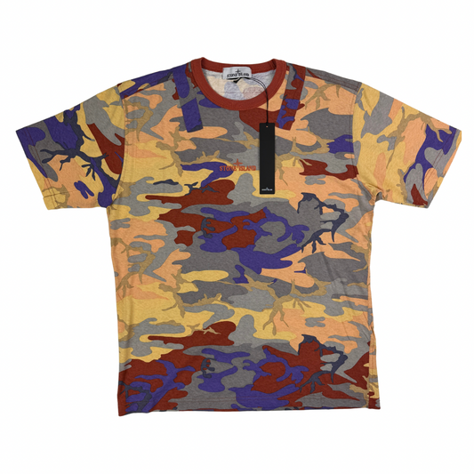 CAMISETA MANGA CORTA HERITAGE CAMO PRINT STONE ISLAND - talla L