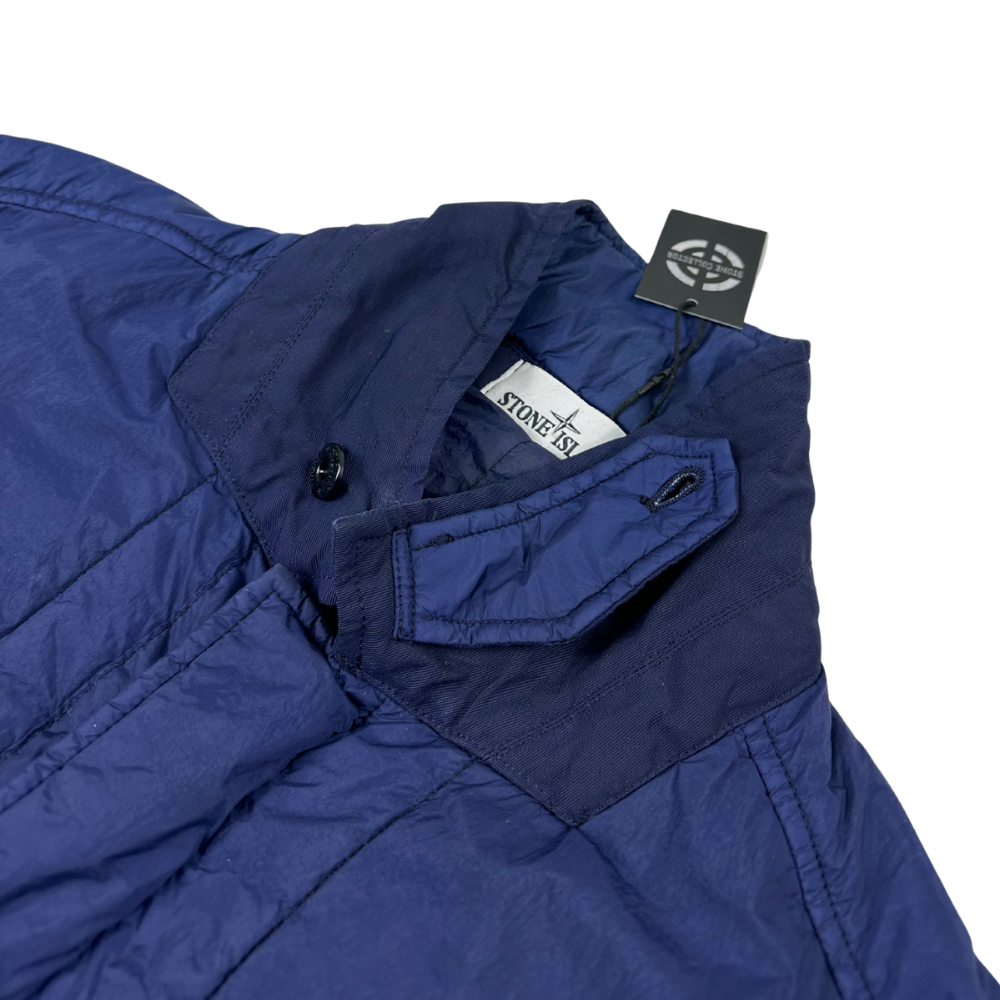 ABRIGO GARMENT DYED CRINKLE REPS NY STONE ISLAND - talla XXL