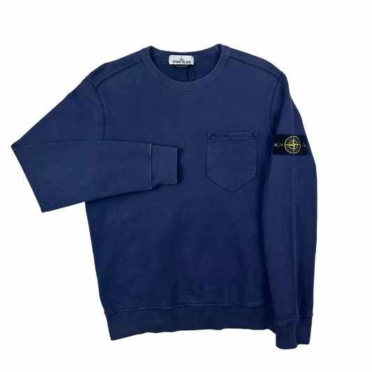 SUDADERA CUELLO REDONDO CON BOLSILLO STONE ISLAND - talla L
