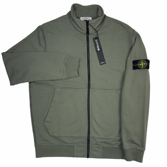 Sudadera con cremallera Stone Island verde - talla 2XL