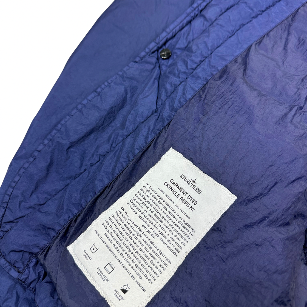 ABRIGO GARMENT DYED CRINKLE REPS NY STONE ISLAND - talla XXL