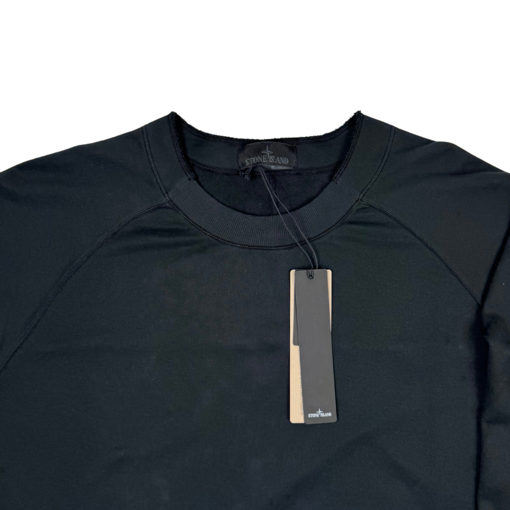 Sudadera Stone Island Ghost cuello redondo negro - talla 3XL
