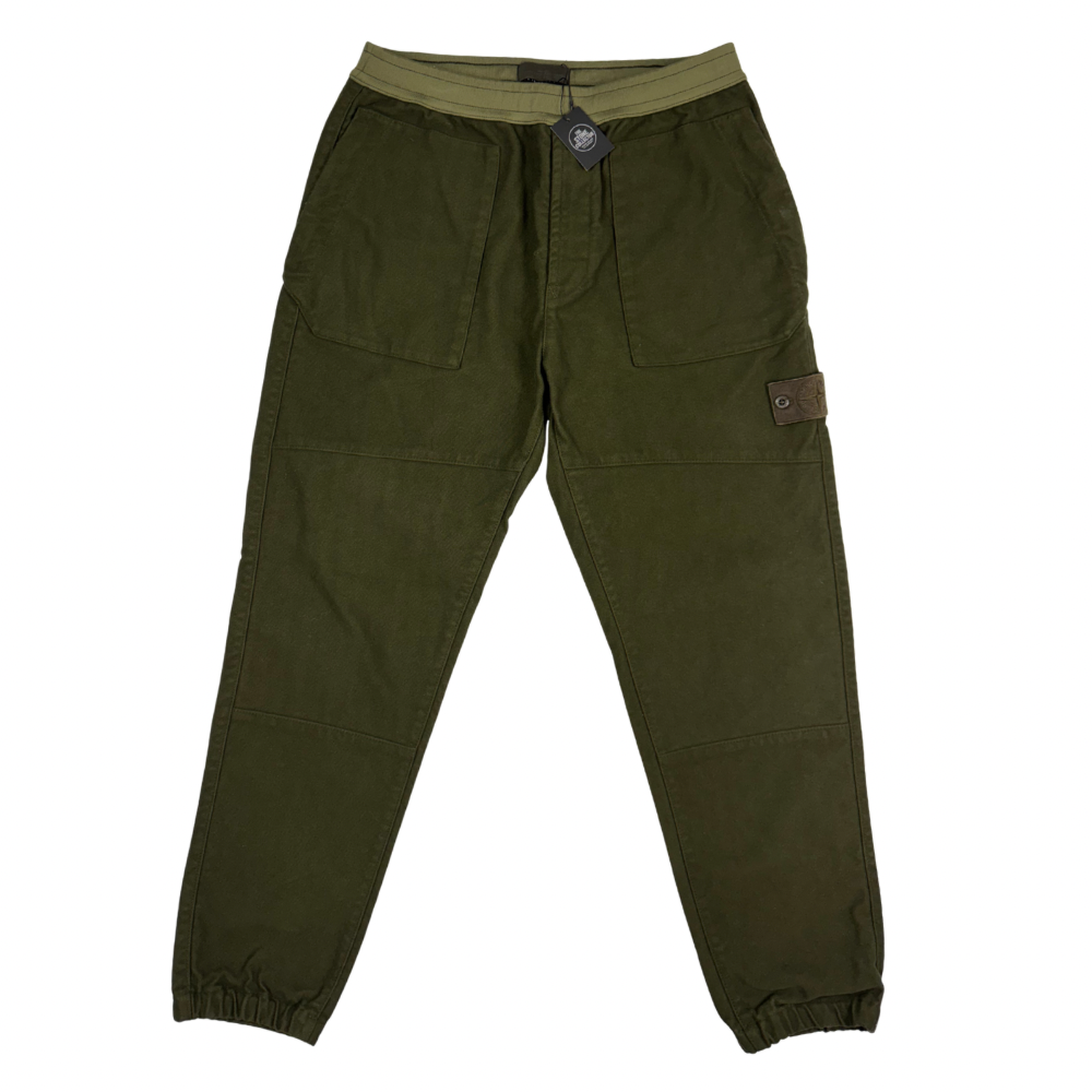 Pantalón Jogger Stone Island Ghost verde militar - talla W/33