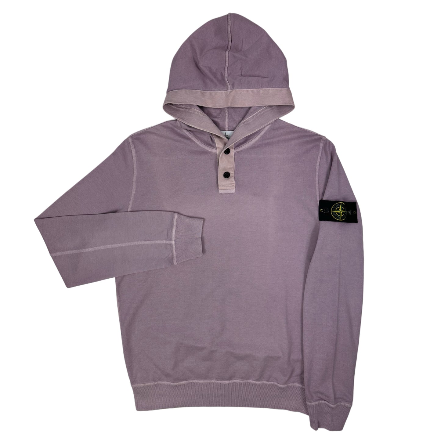 SUDADERA CON CAPUCHA Y BOTONES STONE ISLAND - talla l