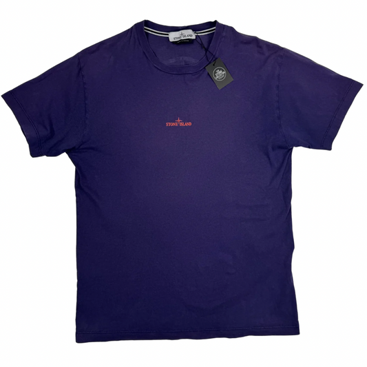 Camiseta Stone Island morada manga corta- talla L
