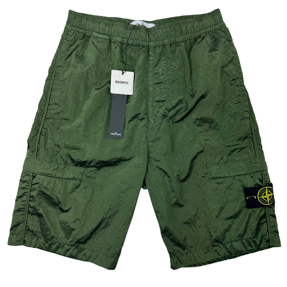 PANTALÓN CARGO CORTO COMFORT NYLON STONE ISLAND - talla W/28