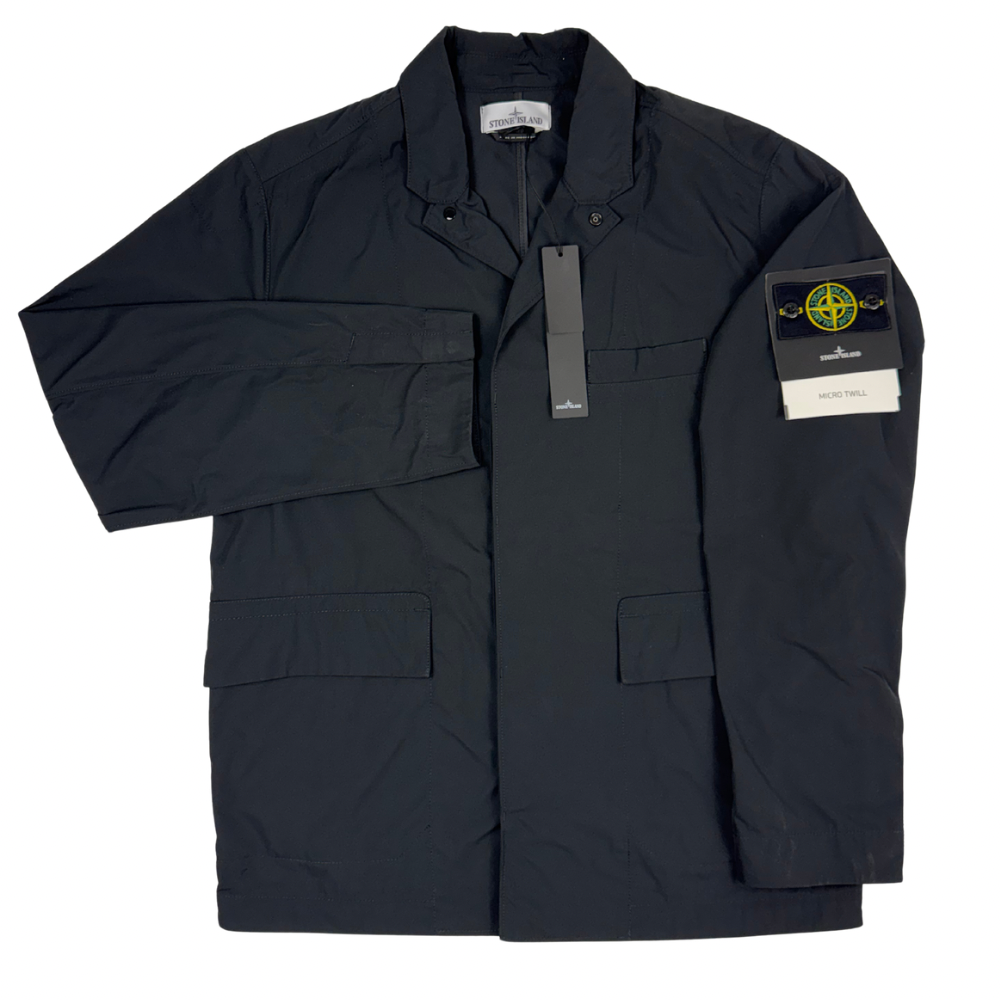 Chaqueta Stone Island Micro Twill negro - talla L