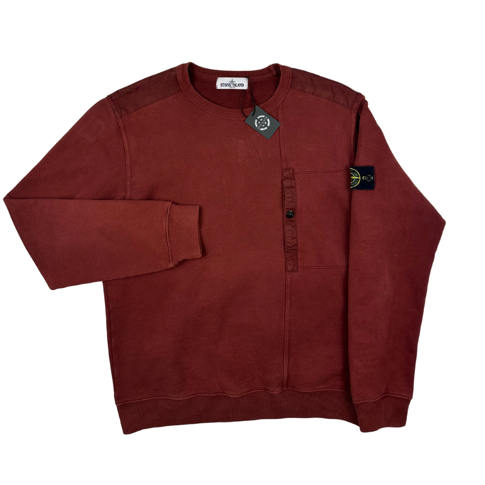 SUDADERA CUELLO REDONDO STONE ISLAND - talla XL