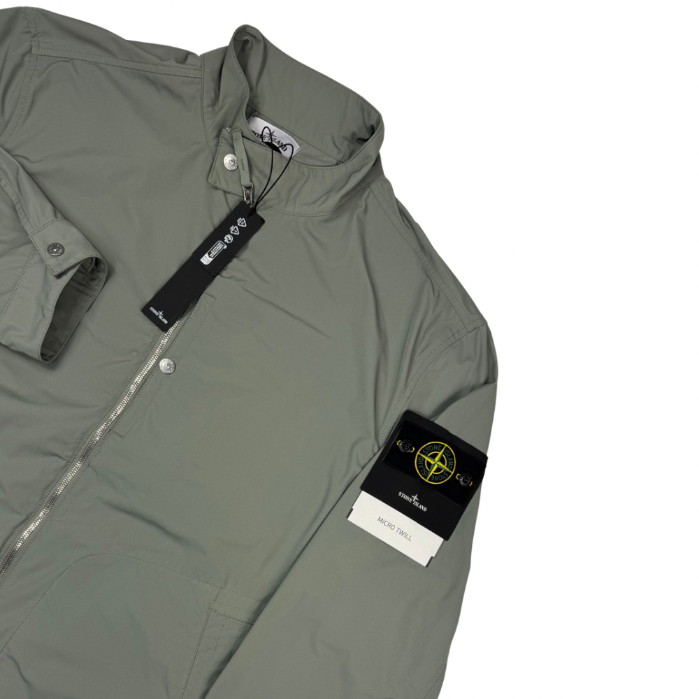 Chaqueta Stone Island Micro Twill verde - talla 3XL