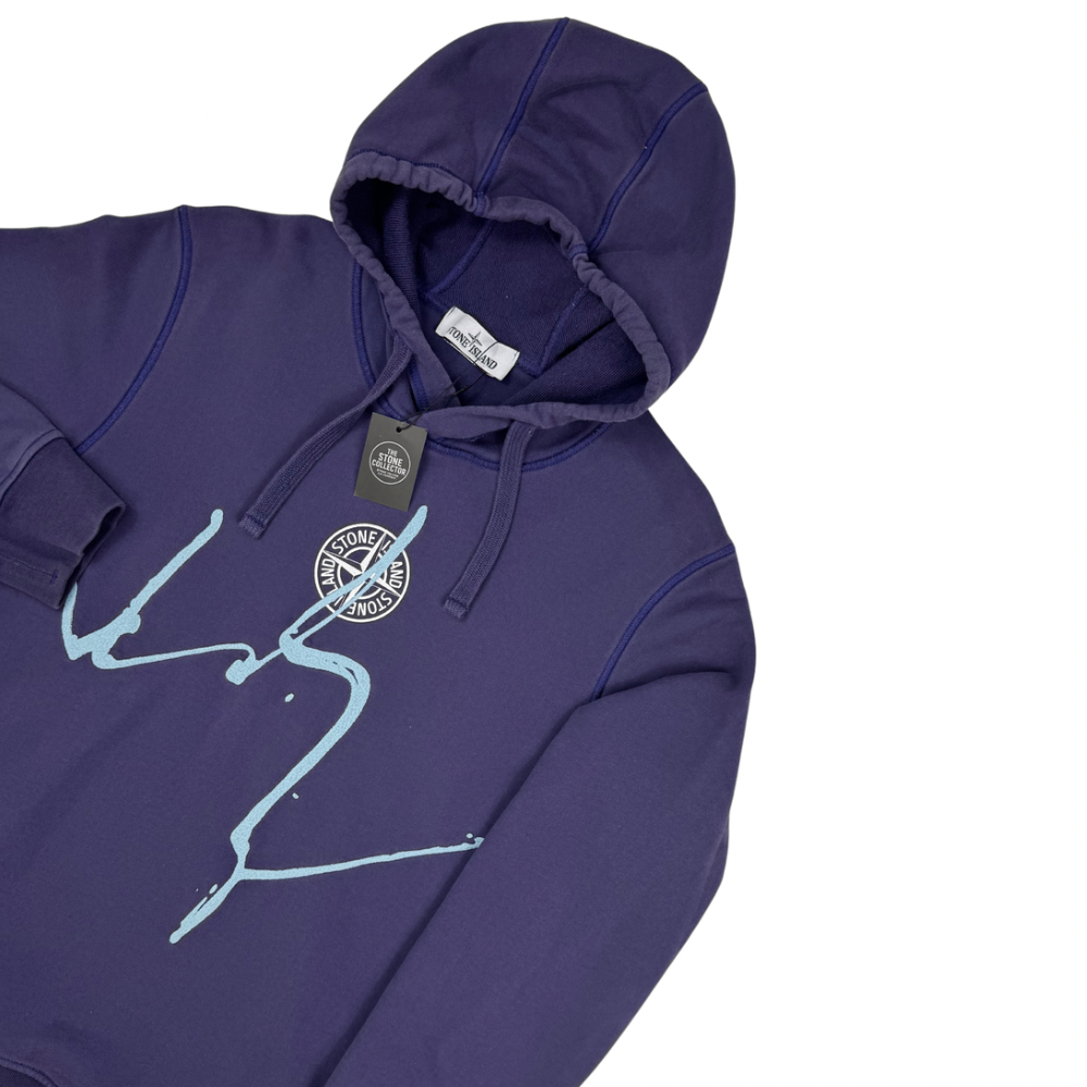 Sudadera con capucha Stone Island morado - talla M
