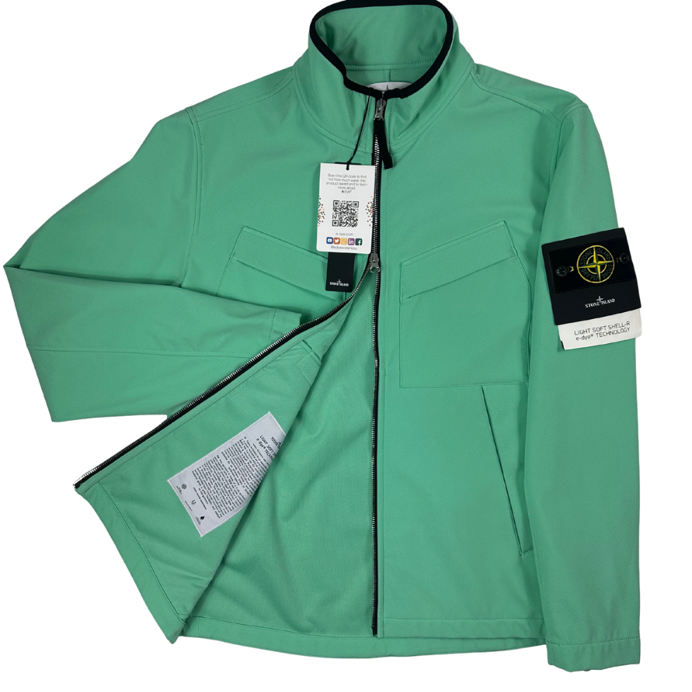 CHAQUETA LIGHT SOFT SHELL-R e.dye TECHNOLOGY STONE ISLAND - talla M