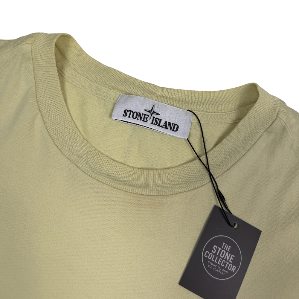 Camiseta Stone Island amarillo claro manga corta  - talla L