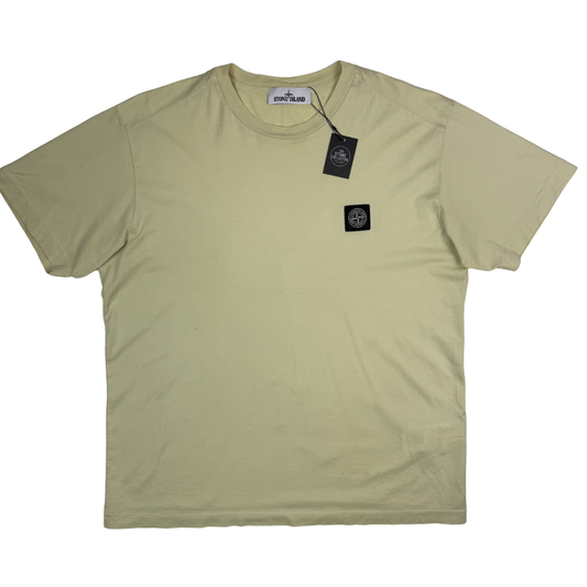 Camiseta Stone Island amarillo claro manga corta  - talla L