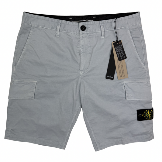 Pantalón Cargo Corto Stone Island Azul Grisáceo- talla W/30 / W/31 / W/32 / W/33 / W/34