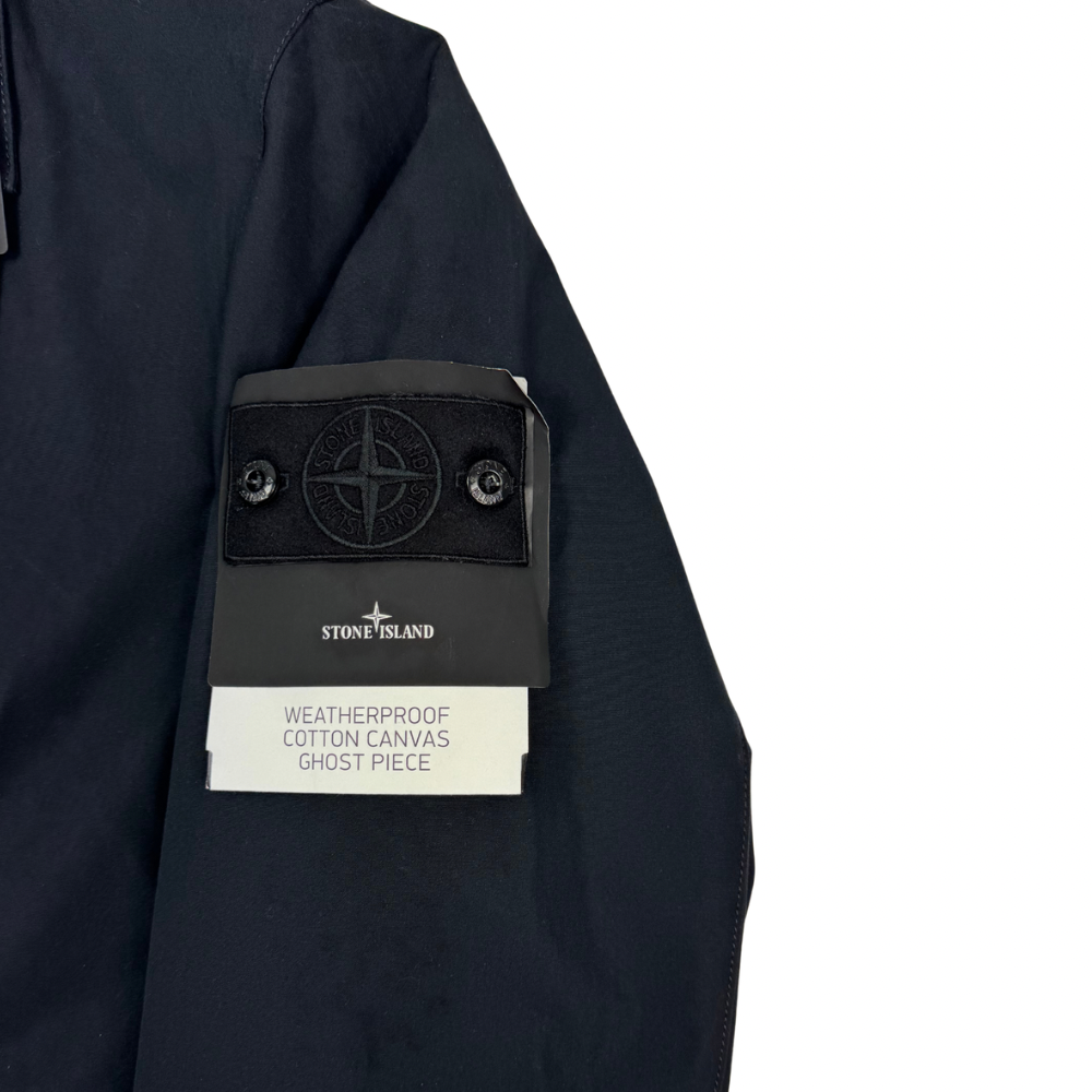 Chaqueta Stone Island Weatherproof Cotton Canvas Ghost Piece negro - talla XL