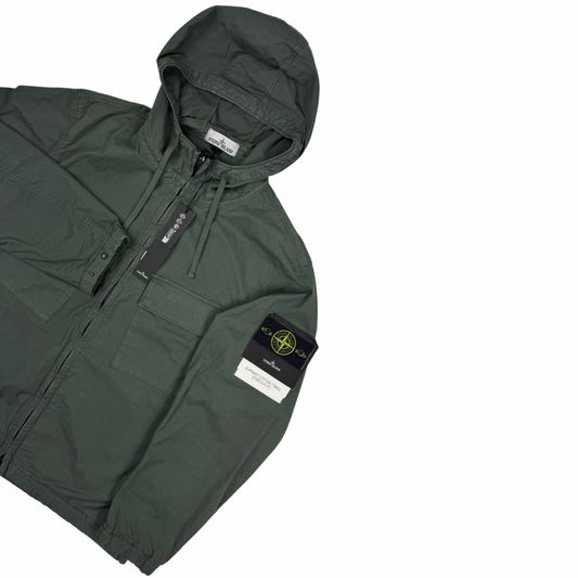 Chaqueta Stone Island Supima Cotton Twill Stretch-TC verde militar - talla L