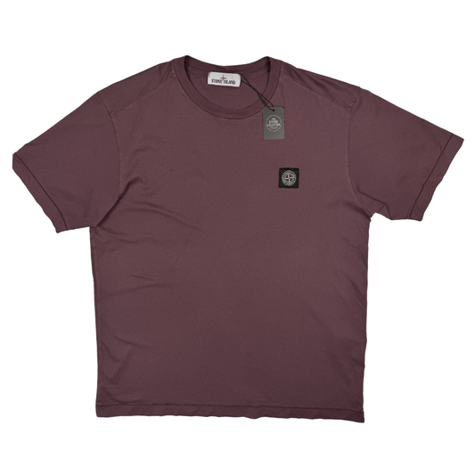 Camiseta Stone Island burdeos manga corta - talla L