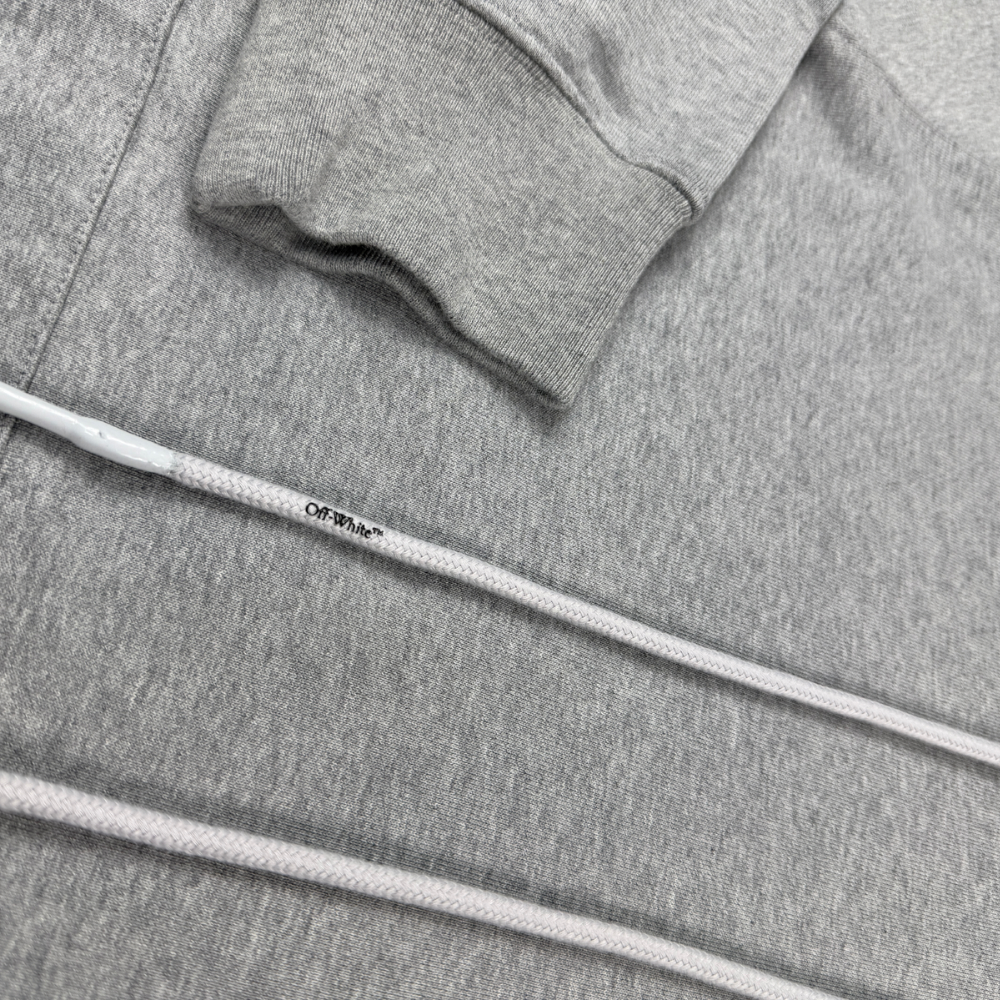 SUDADERA CAPUCHA OFF WHITE - talla L