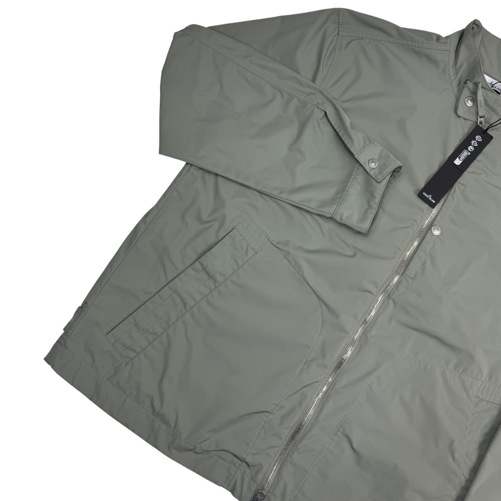 Chaqueta Stone Island Micro Twill verde - talla 3XL
