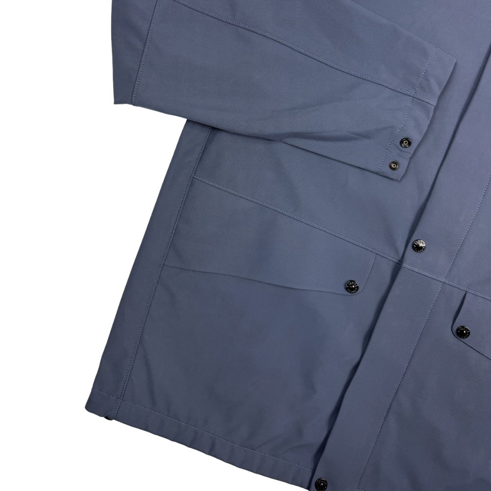 Chaqueta Stone Island Light Soft Shell - R e.dye Technology in Recycled  Polyester azul  - talla 2XL