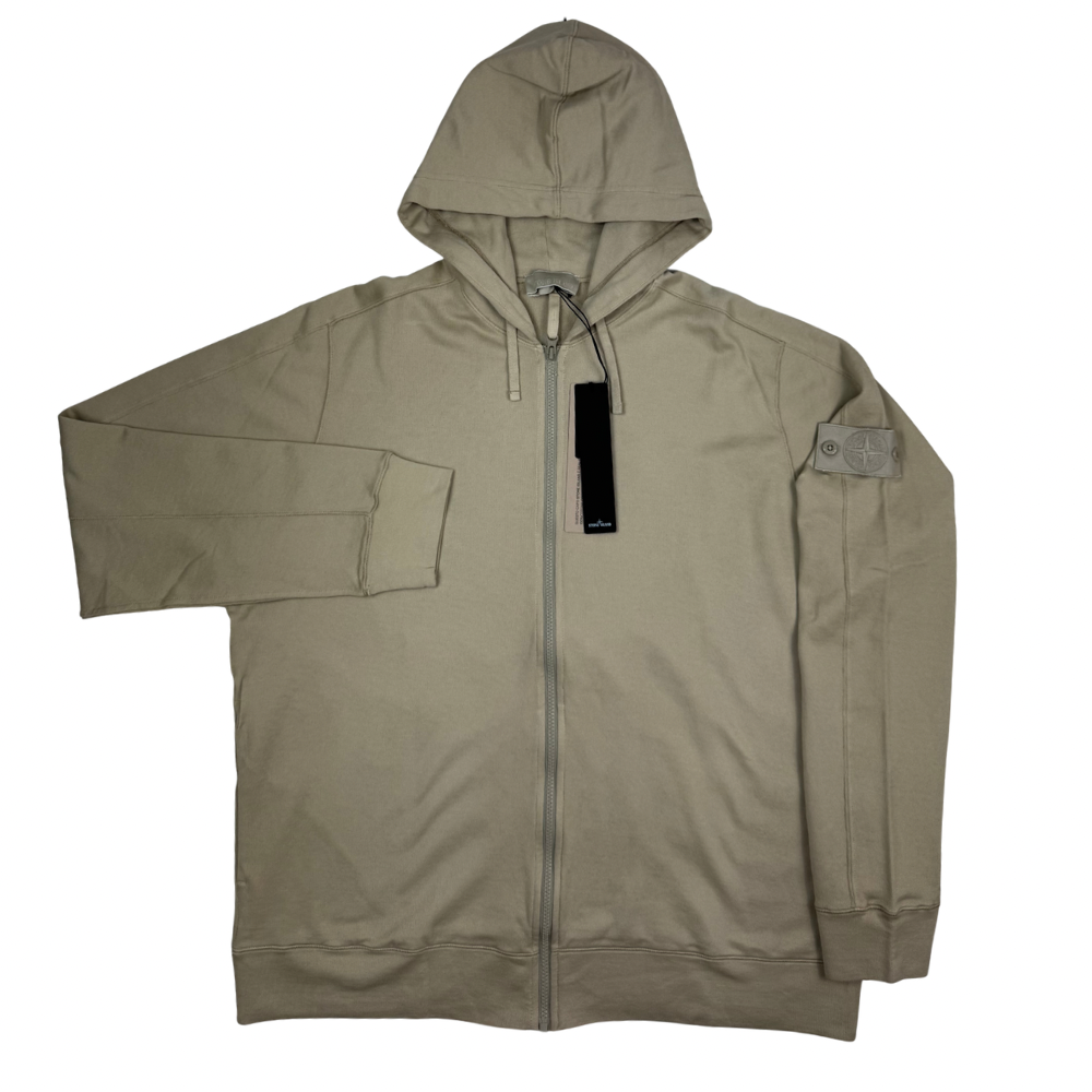 Sudadera Stone Island Ghost con capucha y cremallera arena - talla L-XL-2XL
