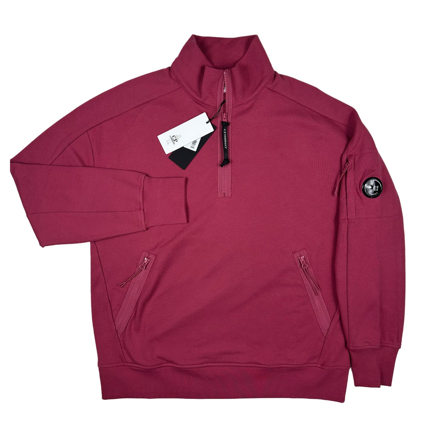 SUDADERA HALF-ZIP CON BOLSILLOS C.P. COMPANY - talla L/XL