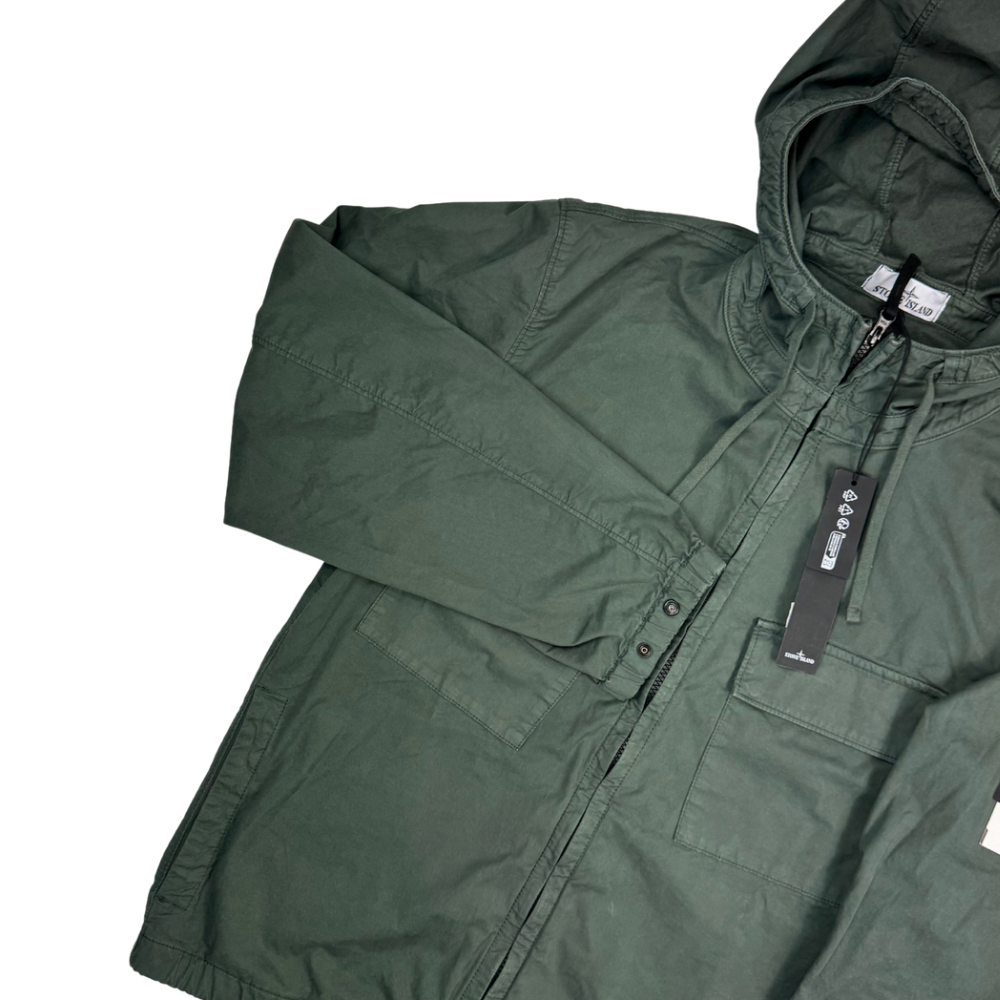 Chaqueta Stone Island Supima Cotton Twill Stretch-TC verde militar - talla L