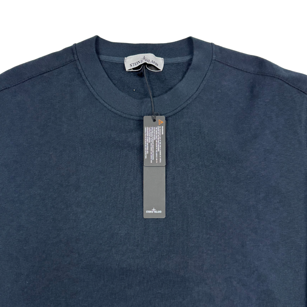 Sudadera cuello redondo Stone Island azul marino - talla 3XL