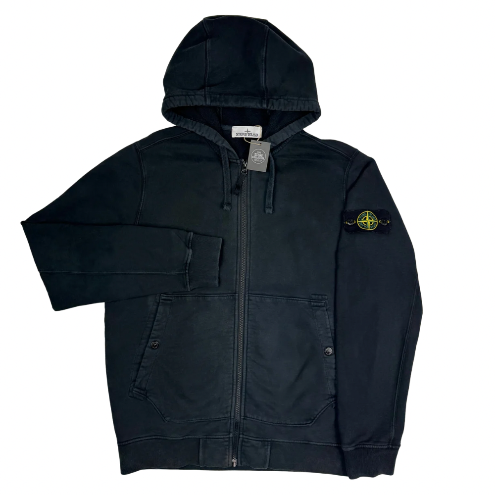 Sudadera con capucha y cremallera Stone Island negro - talla L