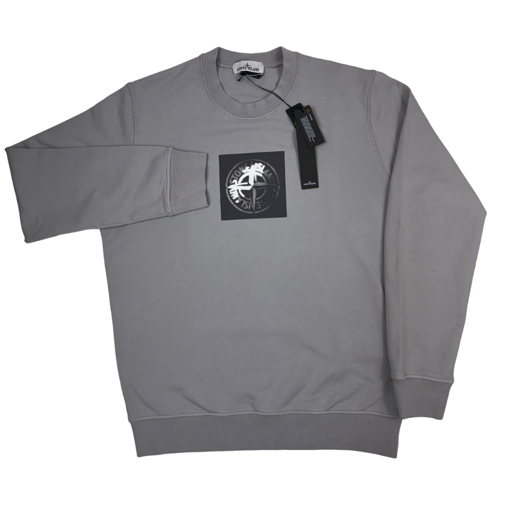 Sudadera cuello redondo Stone Island gris - talla XL