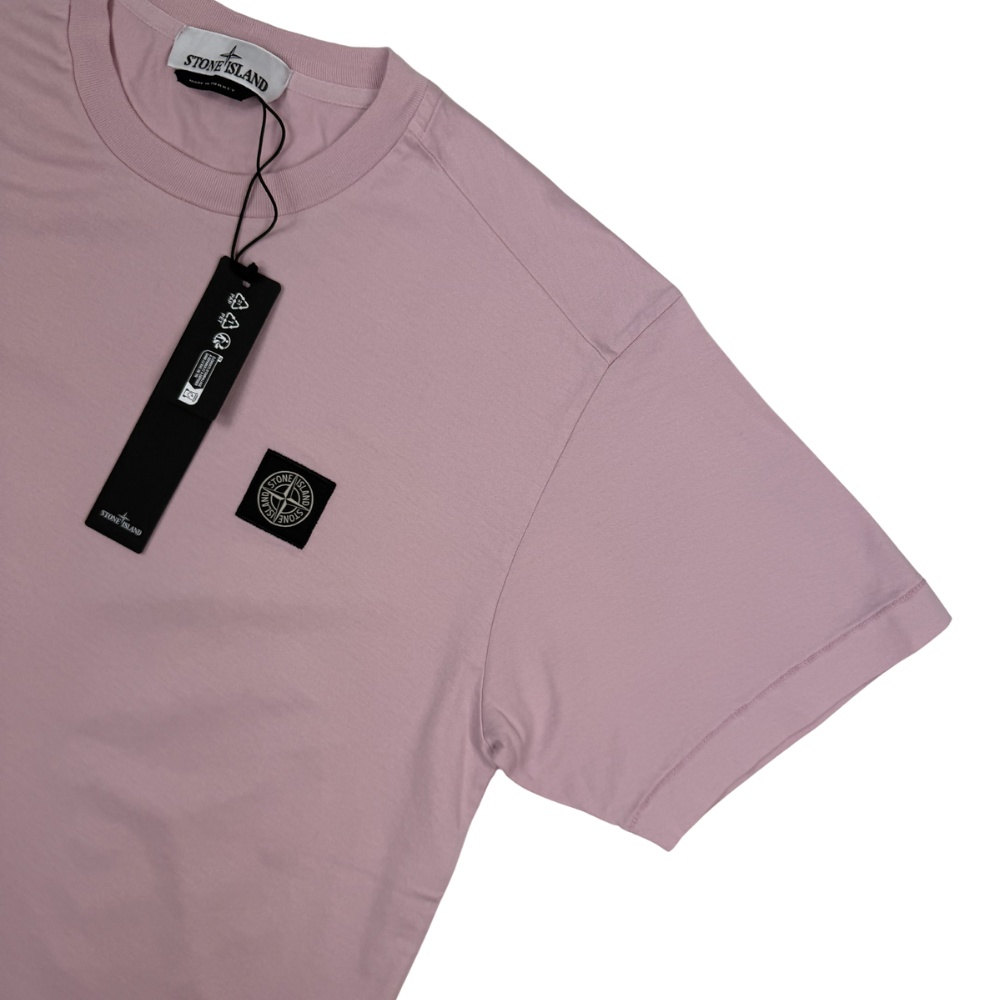 Camiseta Stone Island Rosa manga corta - talla L / 2XL