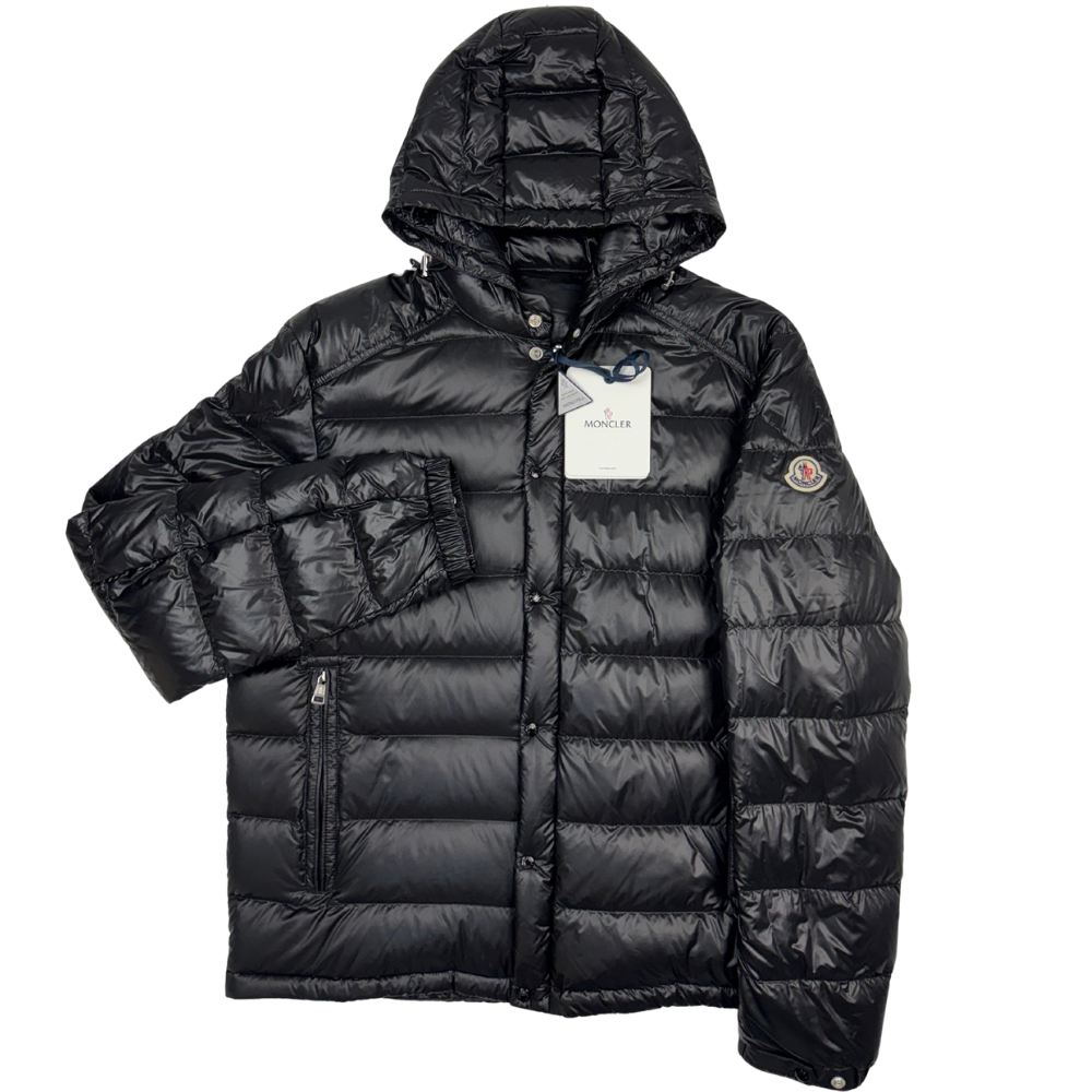 Plumífero con capucha Moncler Gliere negro - talla 4(L)