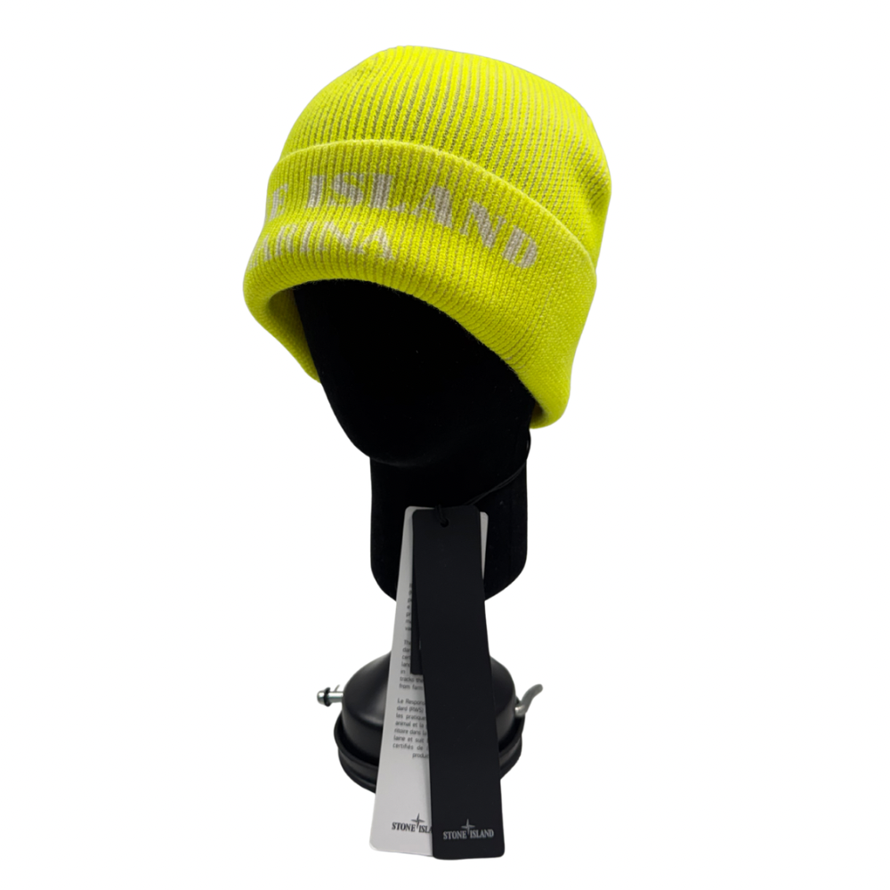 Gorro de lana Stone Island Marina Amarillo neón - talla UNI