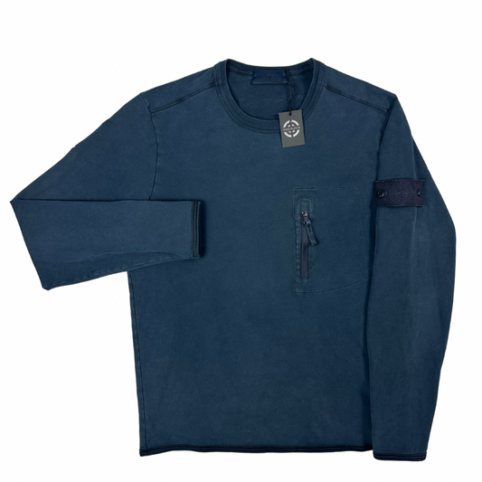 SUDADERA CUELLO REDONDO GHOST STONE ISLAND - talla M