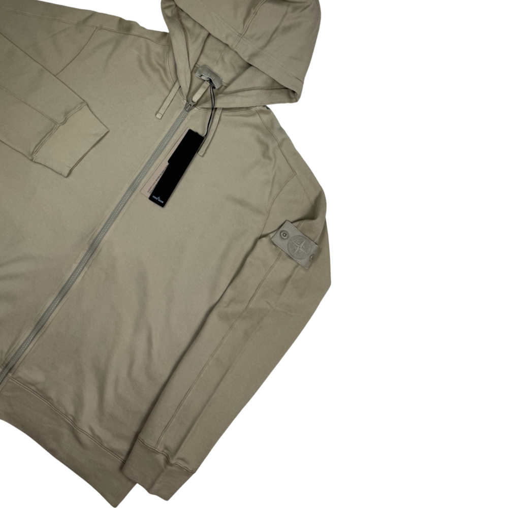 Sudadera Stone Island Ghost con capucha y cremallera arena - talla L-XL-2XL