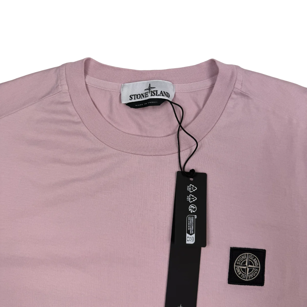 Camiseta Stone Island Rosa manga corta - talla L / 2XL