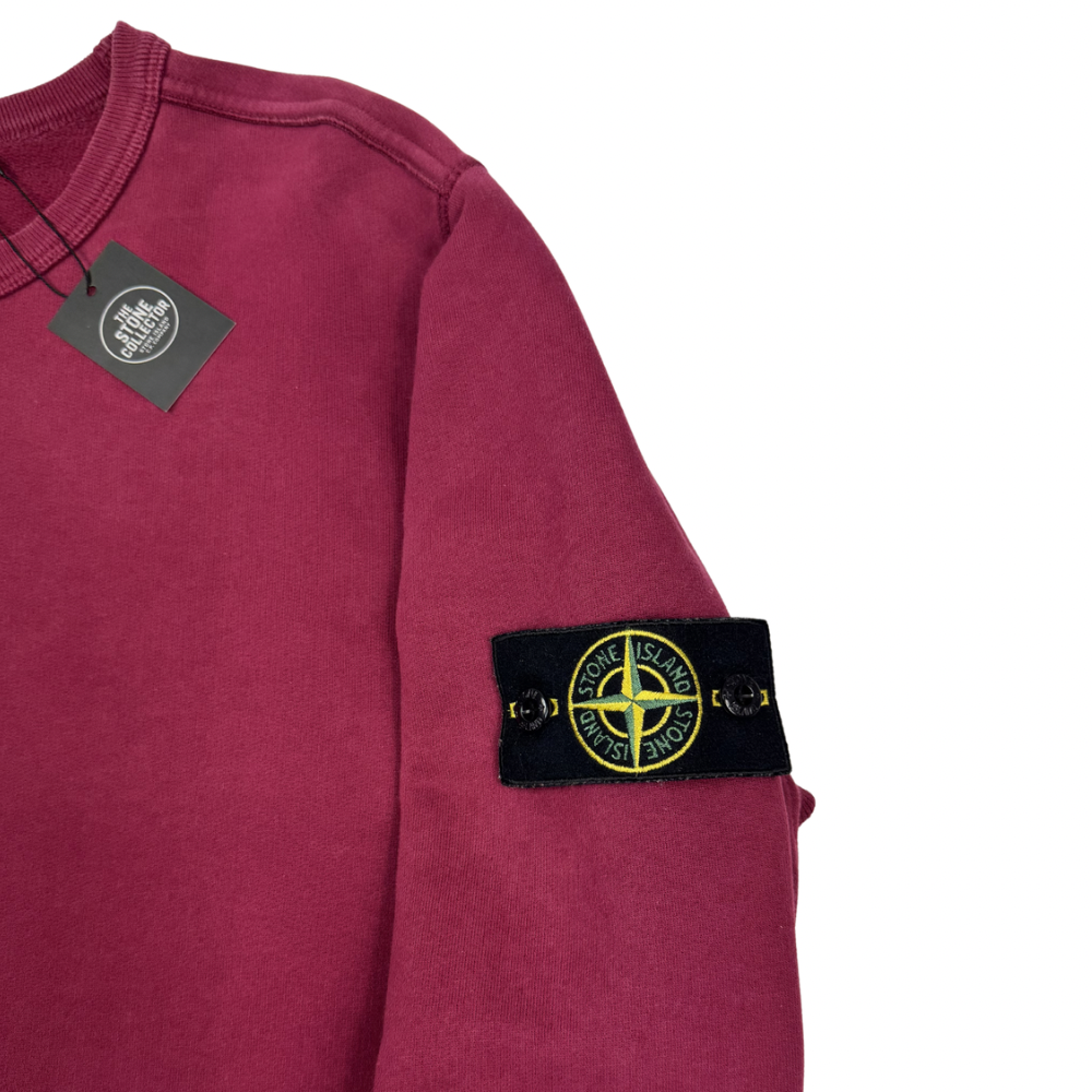 Sudadera cuello redondo Stone Island vino- talla XL