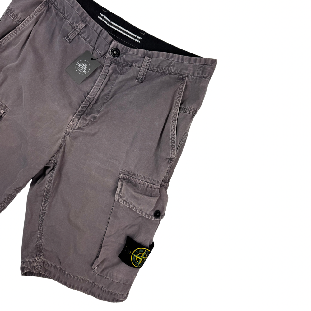 Pantalón Cargo Corto Stone Island gris - talla W/31
