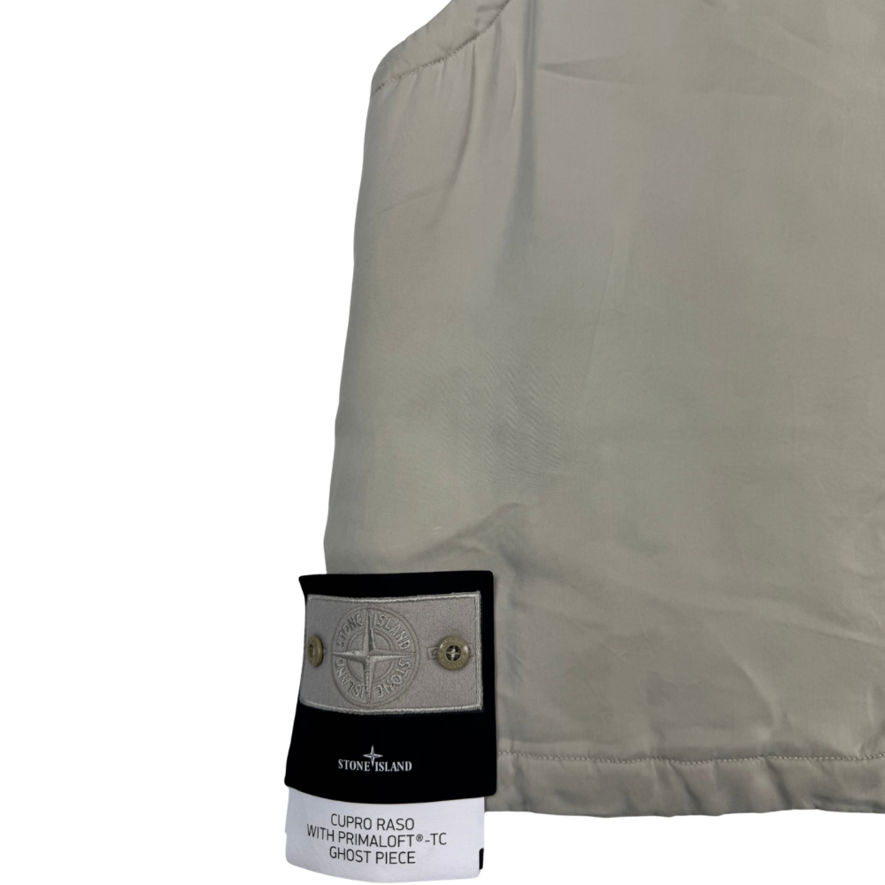 Chaqueta sin mangas Stone Island Cupro Raso With Primaloft-TC Ghost Piece beige - talla M