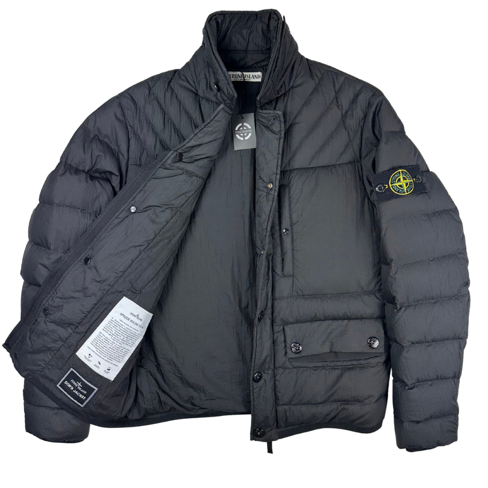 ABRIGO PLUMAS OPAQUE NYLON TELA STONE ISLAND - talla M