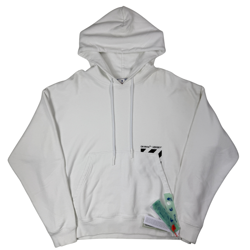 SUDADERA CON CAPUCHA OFF WHITE - talla XL