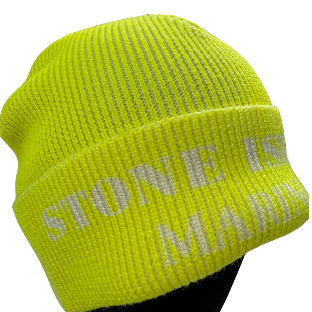 Gorro de lana Stone Island Marina Amarillo neón - talla UNI